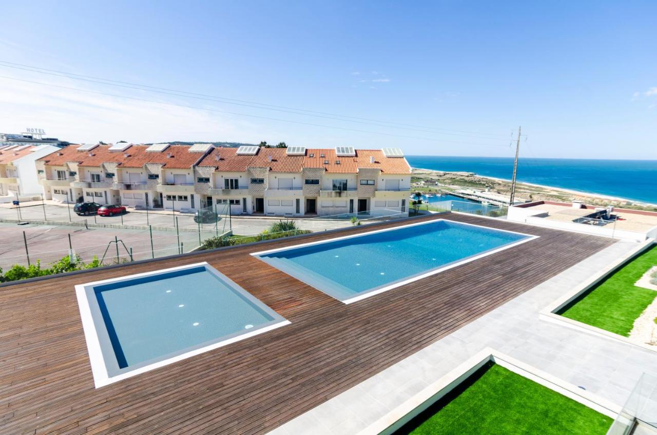 Ocean Views - New Private Condominium With Pool & Sea Views Nazare Luaran gambar